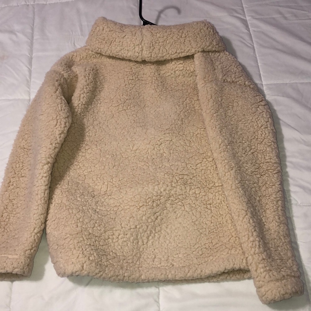Sherpa pull over sweater